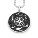 Anhänger Sylt Kompassrose lavasand