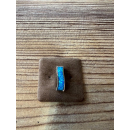 Anhänger blauer Opal-- Doublette - rechteckig gebogen,...