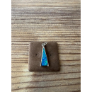 Anhänger blauer Opal-- Doublette - längliches Dreieck -...